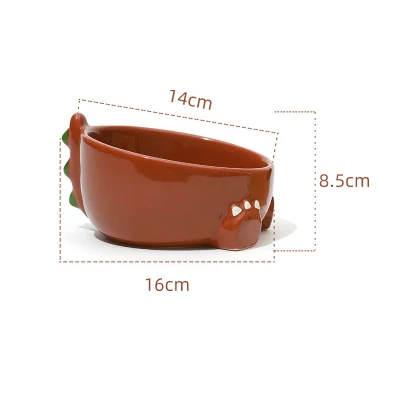 Ciotola bianca di lusso per animali domestici verde telaio in legno assortito in silicone ceramica Est19338