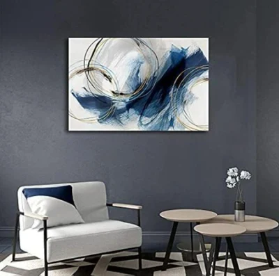 Blue Fantasy colorati Graffiti Wall Art Canvas Abstract Art dipinti