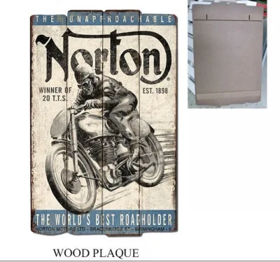 Creative legno decorativo Tavola da parete legno stile motocicletta placca