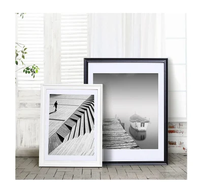 Cornice fotografica bianco/nero Galleria di pareti e stampe d&prime;arte decorative