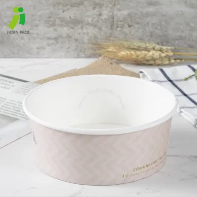 Fabbrica di fornitori cinesi Bowls di carta monouso di insalata per frutta di insalata