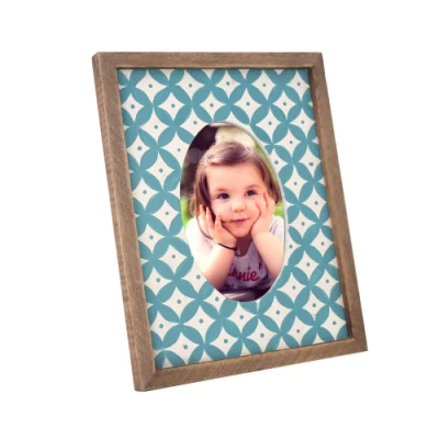 Cornice fotografica di quercia per decorazione domestica