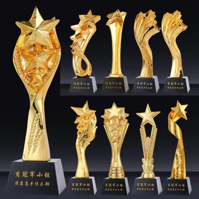 Vendita all&prime;ingrosso Incisioni personalizzate UAE trasparente acrilico souvenir smaltatura in legno a placche Medaglia di vetro Crystal Diamond Star Armwrestling Golf Metal Corporate Sport Premio Trofeo