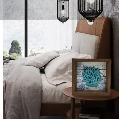 Nautica artigianale interni arredamento Casa legno cornice Hanging legno muro Arredamento