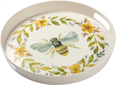 Vassoio grande decorativo con melammina, vassoio personalizzato per la colazione creativa