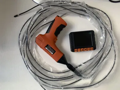 Endoscopio video portatile con sonda da 3,9 mm, tubo a serpente da 5 m, display da 3.5′ ′, impermeabile IP67