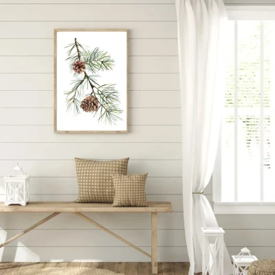 Decorazioni parete Painting coni di pino su legno decorazione domestica dipinta Antiche lettere Europa incantevoli Angeli dipinti di Wall Art