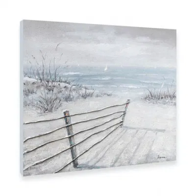 Blue Ocean Sand Seape pittura tela dipinto a mano olio