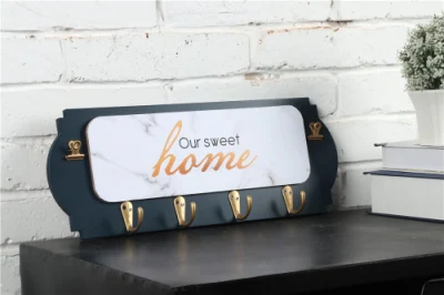 Placca da parete in legno con ganci la nostra parete Sweet Home Decorazioni Home segni personalizzati gancio
