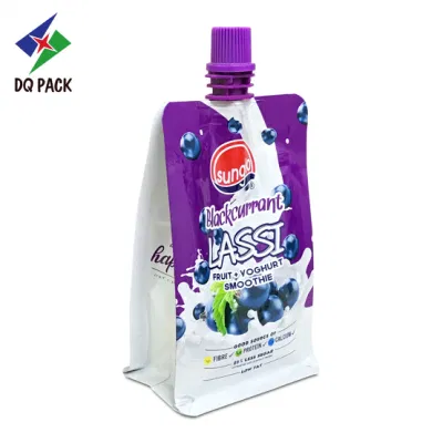 DQ Pack Cina confezionamento bevande sacchetti di plastica per alimenti liquido Confezione crema DOYPACK con beccuccio