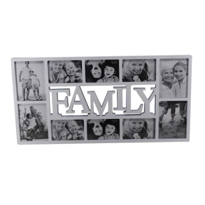 Iniezione di famiglia cornice fotografica per applique