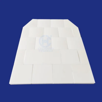 Piastra ad armatura in ceramica 99% allumina balistica/a prova di proiettile Chemshun