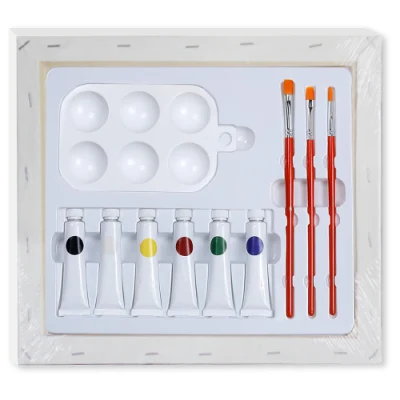 Fai da te Unicorn Rainbow Foiled Canvas Pittura