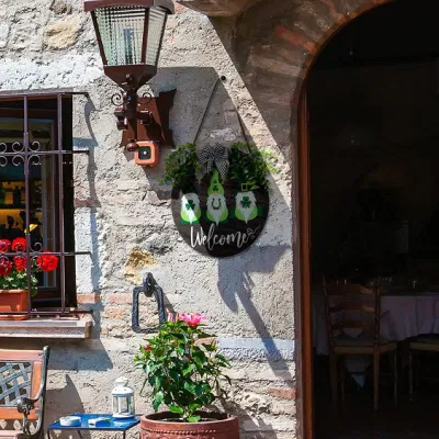  Home decorazione della parete giorno di Patrick legno segno della porta Hanging Green Segno decorativo