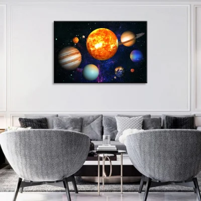 La pittura decorativa Planet LED Canvas è adatta per la stanza dei bambini Insegnamento interno