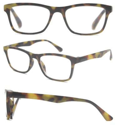 Demi classica cornice quadrata con design unico Tempio di retro Occhiali da lettura UNISEX e Hot sale (WRP702849)