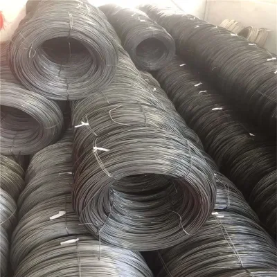 Molla ad alto tenore di carbonio Listino prezzi Produttore filo in acciaio nero a razze 0,32 mm