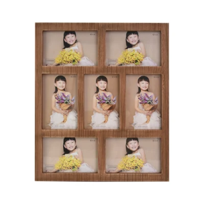 Collage in legno cornice fotografica per Home Deco