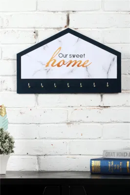 Placca da parete in legno con ganci la nostra parete Sweet Home Decorazioni Home segni personalizzati gancio