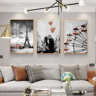 Fabbrica all&prime;ingrosso PS cornice tela pittura fiori Custom Wall Art Per l&prime;arredamento della camera