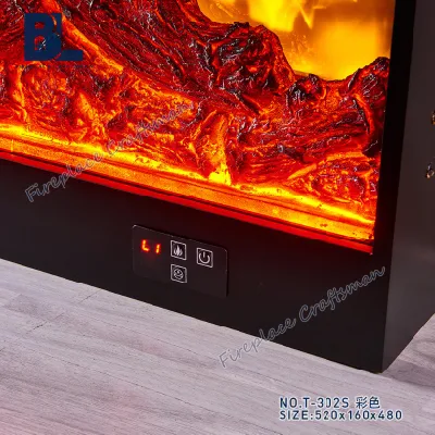 Riscaldatore elettrico decorativo a LED con standing europeo e nuovo design personalizzato Inserto caminetto