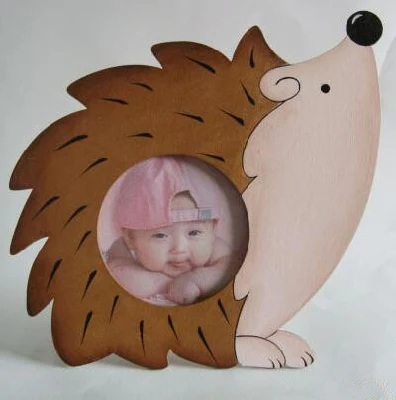  Amorevole Cartoon forma cornice in legno famiglia