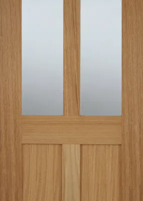 Struttura in legno di stile classico Rovere massiccio con interni vetro da cucina Porta
