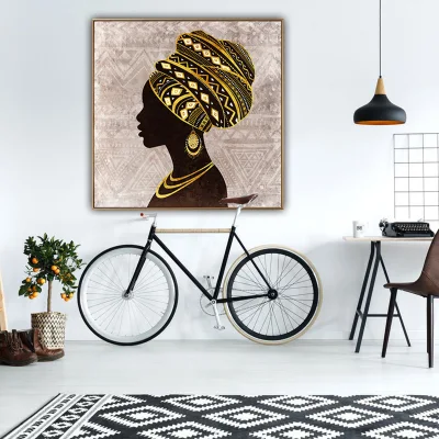 Black Woman Inspirational Wall Art dipinti a mano a olio stampe tela