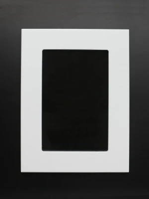  Bianco colore opaco finitura legno cornice foto/foto