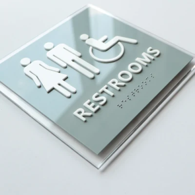 Personalizzato moderno segno Casa numero porta Via Indirizzo effetto vetro Placca acrilica