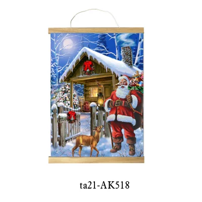 Poster con foto di Babbo Natale d&prime;epoca Stampa pittura decorativa a scorrimento con visualizzazione Arredamento soggiorno
