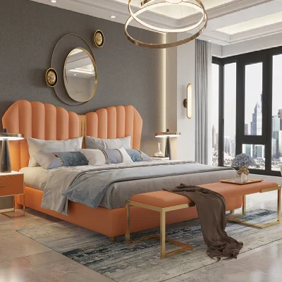 Casa Mobili personalizzato Queen King Size Oak Wood Beach House Camera da letto letto con letto in legno