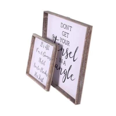 Set decorativo a parete di 2 cartelli BSCI con aggancio