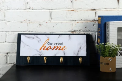 Placca da parete in legno con ganci la nostra parete Sweet Home Decorazioni Home segni personalizzati gancio