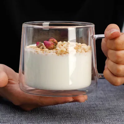 Set 2 VASCHETTE in vetro resistente al calore, grande insalata decorativa in vetro Ciotole bicchiere di vetro di cristallo frutta ciotole