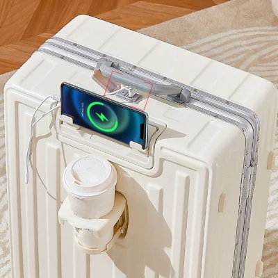 La più recente coppa porta di ricarica USB con telaio in alluminio multifunzionale Supporto e supporto per telefono