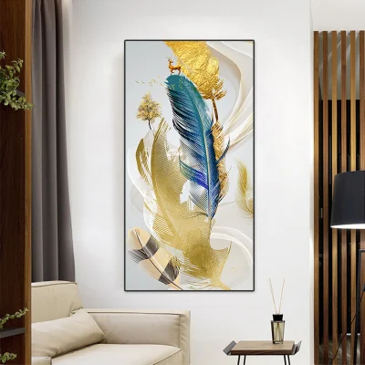 Artigianato porcellanato moderno artigianale tela olio pittura decorazione domestica astratto Grafica orizzontale