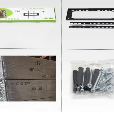TV VV con schermo LCD LED da 24 pollici con montaggio a parete A 100 pollici Hanger TV fisso