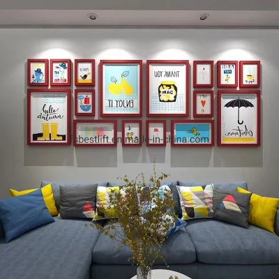 Cornici fotografiche personalizzate per la memoria di GET-Together Family su parete