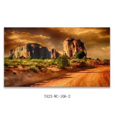 Deserto Sunset Scenografie Stampa tela Stampa digitale Wall Art moderna Immagine di Wall Art per decorazione di soggiorno
