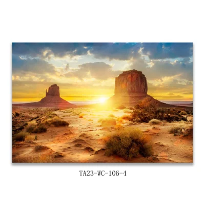  Deserto Sunset Scenografie Stampa tela Stampa digitale Wall Art moderna Immagine di Wall Art per decorazione di soggiorno