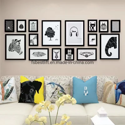 Cornici fotografiche personalizzate per la memoria di GET-Together Family su parete