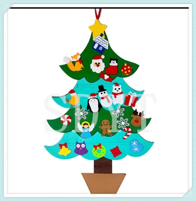 2020 FaiDaTe Ornament Wall Hanging feltro albero di Natale decorazione per Bambini