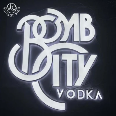 Logo Hanging Board Business Sign progetta cartelli LED lettere