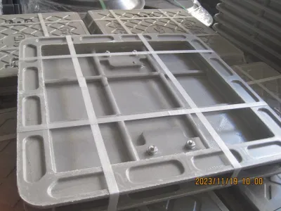 Telaio copri toppa composito in resina di vetro-fibra SMC/BMC En124 Classe, telaio di copertura in plastica FRP/GRP con manico