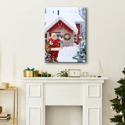  Luci LED personalizzate tela parete Arte impermeabile neve casa Arte Decorazione della parete