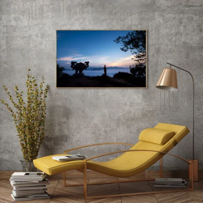 Cornice Wall Art per Painting Paesaggio Design Wall Art per Home decorazione Stampa disegno su tela