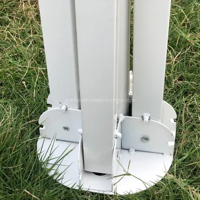 Piega metallo/ferro Croce bianca Grande Sole Spiaggia esterna Parasol/ombrello Stand/base