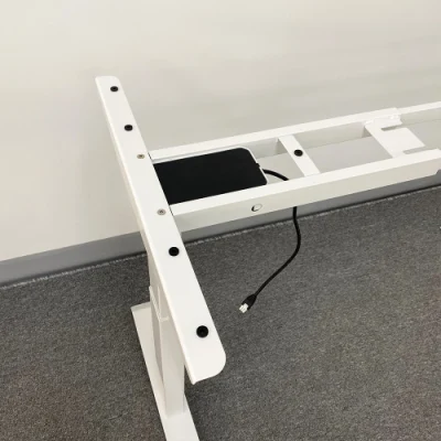 Scrivania mobile regolabile in altezza con 3 segmenti per fornitori di tavoli da ufficio elettrici Telaio da tavolo Smart workstation da seduto a in piedi