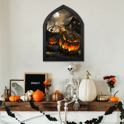 Hunting Halloween Wall Art pittura notte di tela avvolta per la casa Camera da letto con arredamento